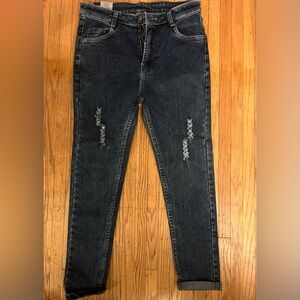 Nike Women's Denim Ripped Blue Jeans